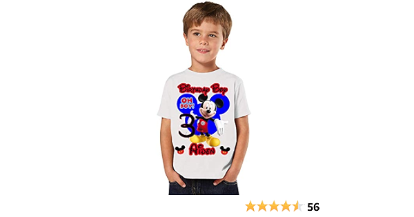 Amazon.com: Mickey Birthday Shirt, Add 