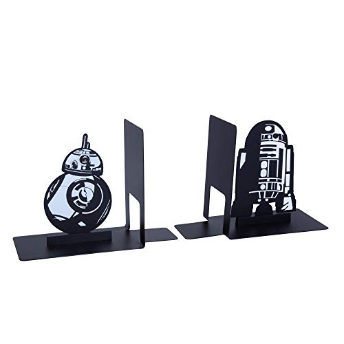 Seven20 Star Wars Droid Bookends - Decorative Metal R2-D2 and BB-8 Designs