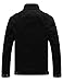 WenVen Men's Fashion Cotton Jackets (Black, US Size L)