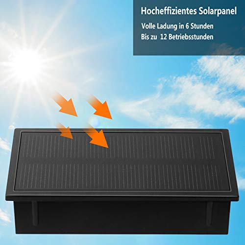Solarlampen für Außen, Gartenbeleuchtung Soalrbeleuchtung für Außen, Wandleuchte Wandlampe LED Solarleuchte Außenleuchte… – Bild 3