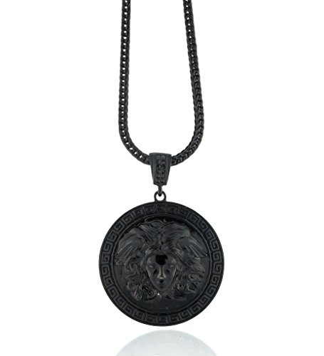 Versace Medusa Head Medallion Pendant w 