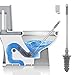 CNSTAR Toilet Plunger, 2019 Powerful High Pressure Suitable Sure Drain Plunger for Bathroom, Toilet, Bathtubs, Showers
