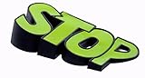 Door Stopper - Heavy Duty Wedge - Home or Office - Unique STOP Words Design