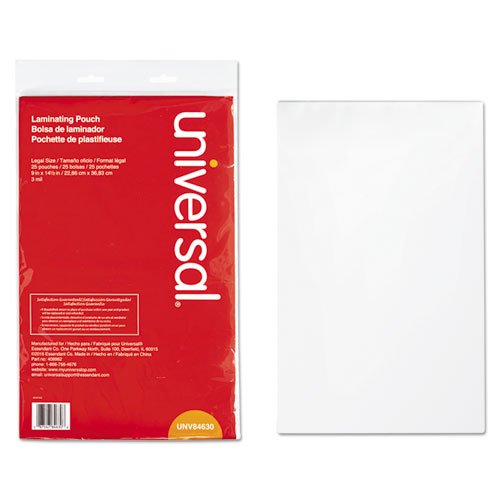 UNV84630 - Universal Clear Laminating Pouches
