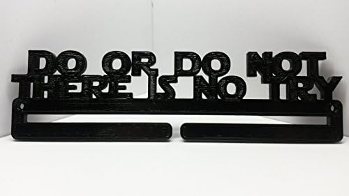 Star Wars Do Or Do Not There is No Try Running Marathon Sports Race Medal Display Rack Holder Hanger Organizer