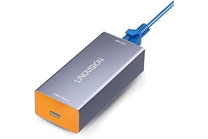 LINOVISION Gigabit 60W POE++ to USB C Converter, Data and Power Through One Cable, IEEE802.3 af/at/bt POE++ to USB Type C wit