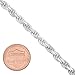 4.8mm Authentic 925 Sterling Silver Diamond-Cut Rope Chain Bracelet + Microfiber Jewelry Polishing Cloth