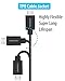 HomeSpot Short Micro USB Cable 6-Inch Fast Charging High Speed USB 2.0 Data Sync Cable - Black