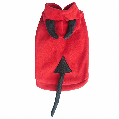 OMEM Christmas Pet Costumes, Christmas Holiday Festive Pet Cute little Devil for Dog and Cat