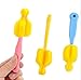 Cindy&Will 10Pcs BPA Free Nipple/Baby Milk Bottle Pacifier Sponge Cleaning Brushes Cleaner Set for All Wide and Standard Nipples, Assorted Color