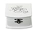 Lillian Rose Rustic Wood Wedding Ring Bearer Alternative Box, White