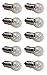 Sci-Supply Pack of 10 E10 Miniature Screw Base Light Bulbs, 1.5V / 0.3A primary