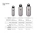 Klean Kanteen Wide Mouth Single Wall Stainless Steel Water Bottle with Leak Proof Stainless Steel Interior Cap