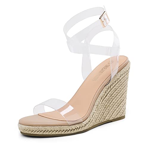 DREAM PAIRS Womens Open Toe Espadrilles Dressy