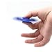 Tri Fidget Hand Spinners Anti Stress Toy Ceramic Figit Spinner Premium Quality EDC for Kids & Adults - High Speed & New Color - Fluorescence Blue