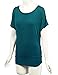 MBJ WT817 Womens Dolman Drape Top with Side Shirring XXXL Teal