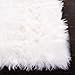 SAFAVIEH Faux Sheep Skin Collection Area Rug - 6' x 9', Ivory, Silken Glam Design, Non-Shedding & Easy Care, 2.35-inch Thick Ideal for High Traffic Areas in Living Room, Bedroom (FSS235A)