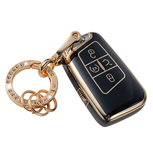 Gematay for VW Volkswagen Key Fob Cover with Keychain, Key Shell