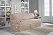 Serta | Relaxed Fit Durable Cotton Twill Canvas Furniture Slipcover T-Sofa Taupe with Ivory Piping
