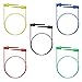Sumnacon 5 Pcs Multimeter Electrical Test Dual Lead Test Hook Clips - 5 Colors Silicone to Flexible Test Cables for Electronic, Component, Testing Connecting