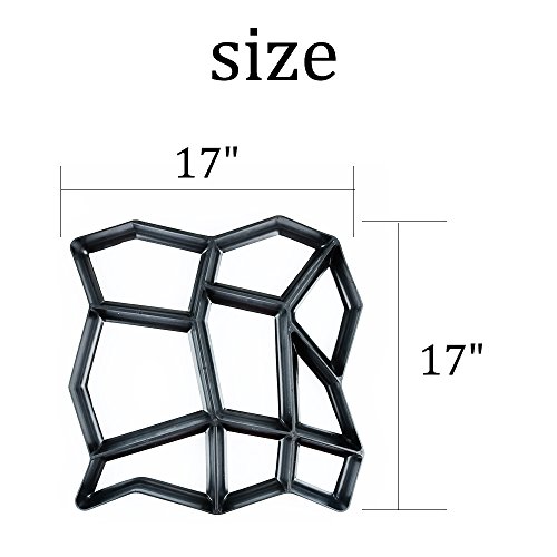 CJGQ Plastic Walking Path Maker Mold Garden DIY Lawn Concrete Path Paving