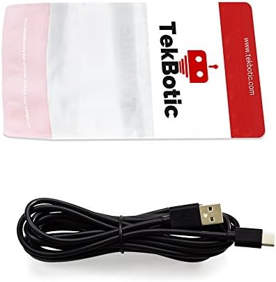 tekbotic PunchFlow USB C cable 10ft - Type C to USB A 3.0 charging and high-speed transfer (Black | Rubberized)