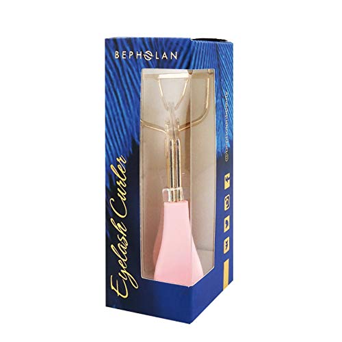 Bepholan Eyelash Curler with Black Advanced Silicone Pressure Pad Fits All Eye Shape No Pinching Pink Eyelash Curler - Thumbnail 4