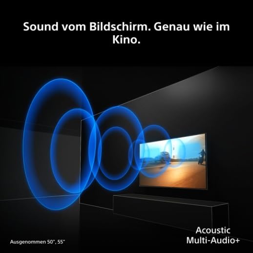 Sony BRAVIA 7 II True RGB Fernseher, 75 Zoll, 4K-Smart-TV (Google TV), RGB-LED, XR Prozessor mit KI-Technologie, 120-Hz-Fernseher mit Dolby Vision/Atmos, PS5-kompatibel, Modell 2026 – Schwarz 3