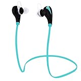 LSoug Wireless Bluetooth Headphones - In-Ear Noise Cancelling Earbuds, Stereo Sound, Sweatproof - for Gym/ Running/Exercise/Sports/Hiking/Home - Support IOS & Android (Blue)