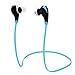 LSoug Wireless Bluetooth Headphones - In-Ear Noise Cancelling Earbuds, Stereo Sound, Sweatproof - for Gym/ Running/Exercise/Sports/Hiking/Home - Support IOS & Android (Blue)
