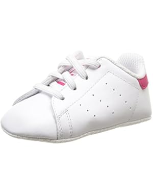 Originals Stan Smith Crib White/Bold Pink Leather Baby Soft Soles