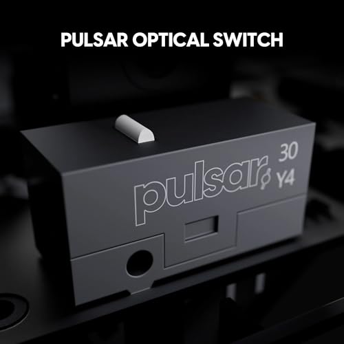 Pulsar Gaming Gears X2 Crazylight Wireless Gaming Mouse, Ultra Lightweight 1.23 oz (35g), Optical Switch, 32000 DPI, 750 IPS, XS-1 Sensor, 8k Compatible (Jet Black)
