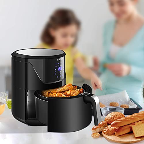 LLIVEKIT 10In1 Air Fryer Large Family Size 7 Quart Hot Air Fryer Oil
