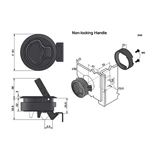 4 White+Marine+Flush+Hatch+Hardware