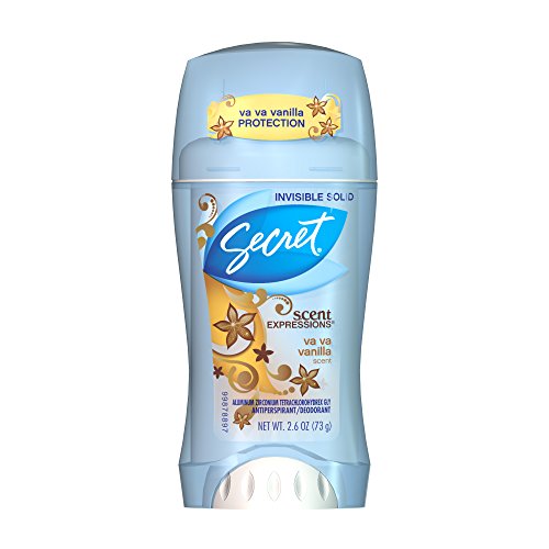 Secret Invisible Solid Antiperspirant and Deodorant, Vanilla Scent, 2.6 oz ( pack of 4 )