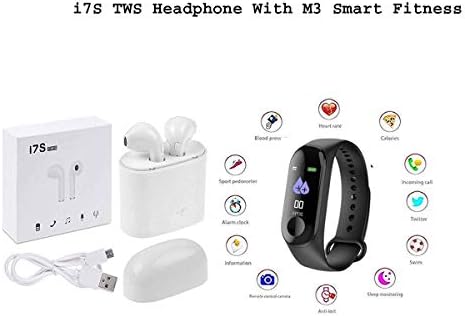 TT i7S TWS Headphone Twins Earphone Stereo for Android with M3 Smart Fitness Band Activity