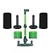 Powkoo Sponge Filter for Aquarium Double Bio Sponge Filter with 2 Media Cups for Shrimp Nano Fish Tank Up to 55 Gallon