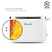 Aicok 2 Slice Cool Touch Toaster with Wide Slot and Manual High-Lift Lever, Rapid Toast