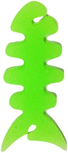 Fish Bone Earphone Cable Winder (Pack of 2, Green)
