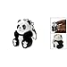 Panda LED Animal Keychain with Sound 3x (Package Includes 3 Pieces)