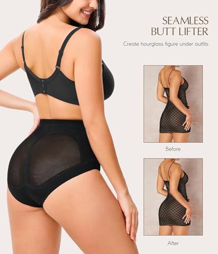 2 Piezas Ropa Interior Mujer, Panties para Mujeres, Calzon Antideslizante, Fajas Postparto Calzones de Mujer, Bragas Mujeres Cintura Faja Postparto, Faja Post Parto y Post Cesarea, Control de Abdomen