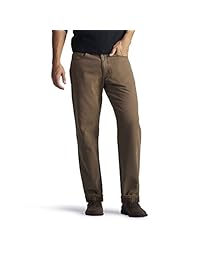 Jeans Lee, para hombre, de forro polar y franela, con silueta relajada, pierna recta