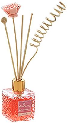 Sillor New Aromatherapy Stick For Home,Reed Oil Diffusers with Natural Sticks Glass Bottle Fire-Free Aromatherapy Essential Oil Set,Multicolor/80ML (Pink)