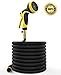 Garden Hose – 100 FT Heavy Duty Expandable - Premium Flexible & Expanding - 9-Pattern High-Pressure Water Spray Nozzle & Bag - No Kink Tangle-Free Lawn & Plant Watering – Triple Layer & Brass (50)