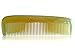 Unique Gift - Olina No Static 100% Handmade Premium Quality Natural Horn Comb Pocket Comb (Narrow-tooth, Sheep-strip, 4.7'')