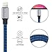 ANTAOLE Nylon Braided iPhone charger 3Pack 6Feet USB Fast Charging Power Cord High Speed Data Sync Cable Extra Long Tablet Connector Compatible with iPhone XS MAX/XS/XR/X/8/7/6s/6/plus/SE/5S/5C/iPad