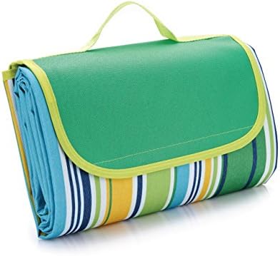 CoolHome Multifunctional Waterproof Moisture-proof Picnic Blanket ,Light Weight Portable Foldable Camping Mat, Children Play Folding Grass Mat,Easy to Clean (Green)