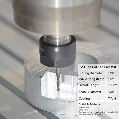 4 SpeTool+2+Flute+Square+Carbide+Machine