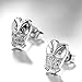 Acxico Women Sterling Silver Plated Cute Owl Screwback Girls Earrings for Gift