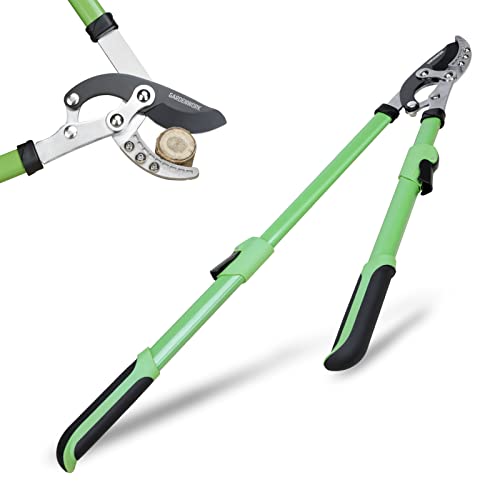 GARDENWORK 2837'' Telescopic Metal Anvil Loppers with Compound Action